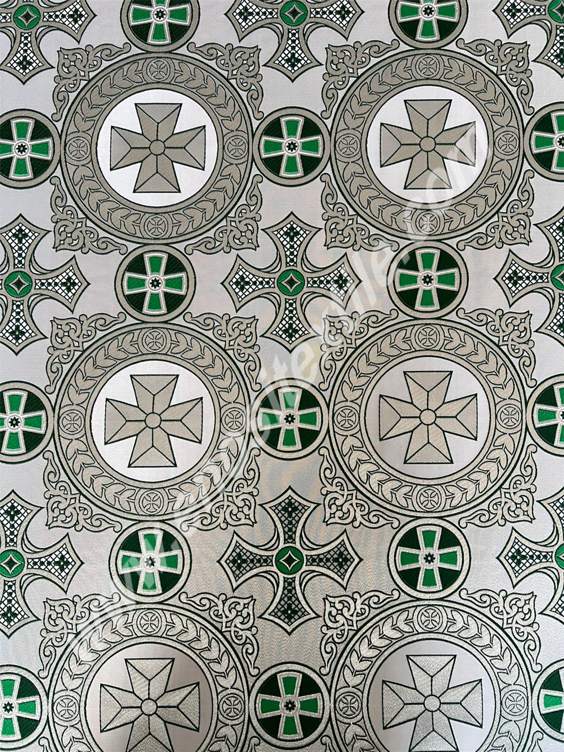 KL-1008 D.GREEN-SİLVER-L.GREEN Metallic Fabric